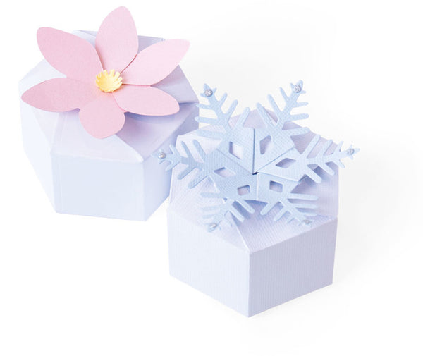 Sizzix Thinlits Dies By Georgie Evans 4/Pkg, Seasonal Hexagon Box