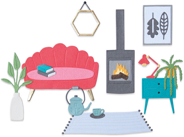 Sizzix Thinlits Dies By Olivia Rose 20/Pkg, Cozy Night In