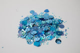 Sizzix Making Essential Sequins & Beads 5/Pkg, Bluebell, 5g Per Pot