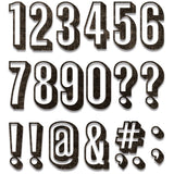 Sizzix Thinlits Dies By Tim Holtz 21/Pkg, Alphanumeric, Shadow Numbers