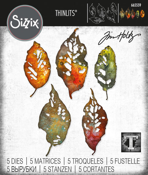 Sizzix, Thinlits Dies By Tim Holtz 5/Pkg, Leaf Fragments (#665559)