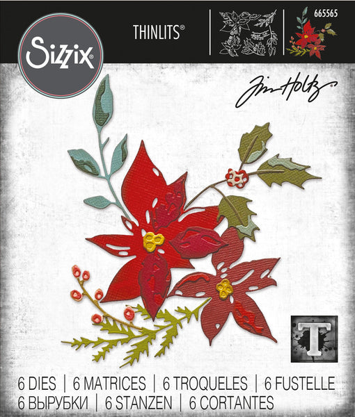 Sizzix Thinlits Dies By Tim Holtz 6/Pkg, Festive Bouquet