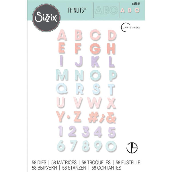 Sizzix Thinlits Dies By Jamie Steel 58/Pkg, Spring Type