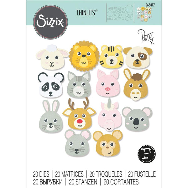 Sizzix Thinlits Dies By Pete Hughes 20/Pkg, Build An Animal