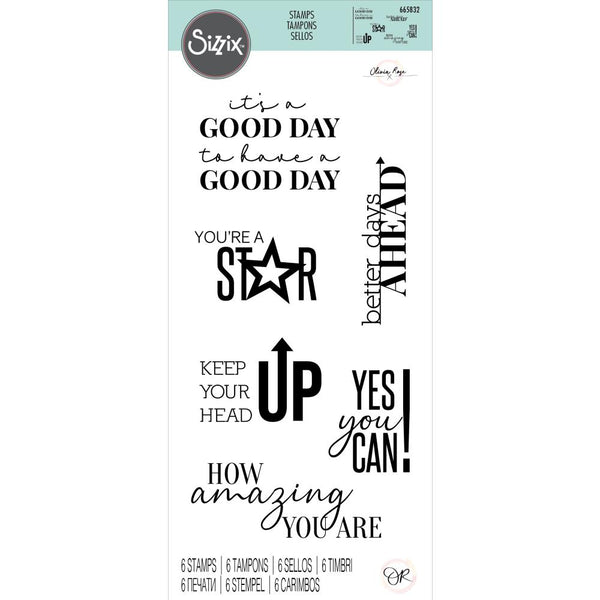 Sizzix Clear Stamps By Olivia Rose, Positive Signs