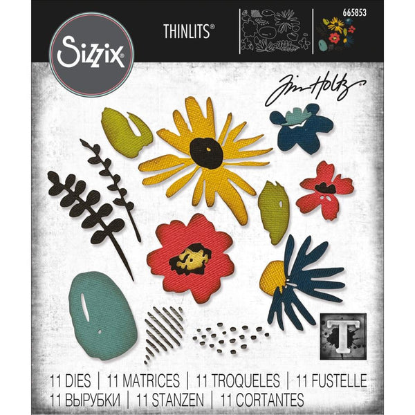 Sizzix Thinlits Dies By Tim Holtz 11/Pkg, Modern Floristry (#665853)