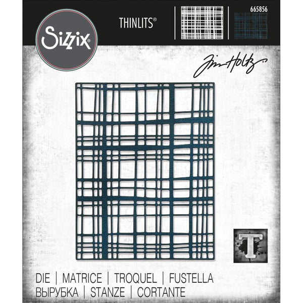 Sizzix Thinlits Die By Tim Holtz, Simple Plaid (#665856)