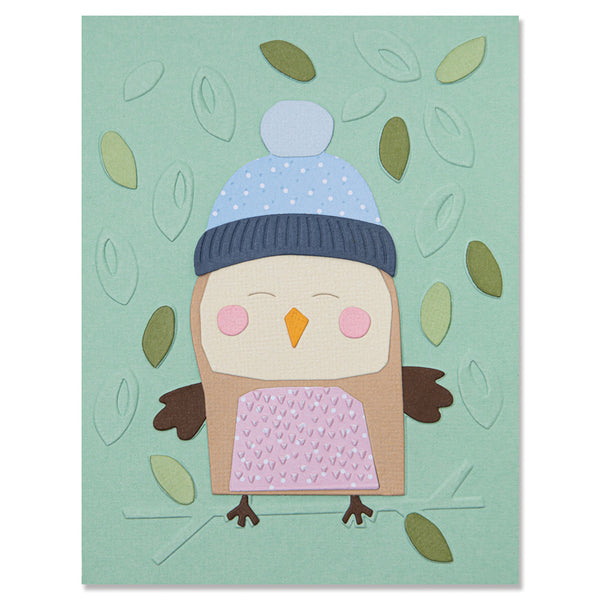 Sizzix, Thinlits W/Textured Impressions By Jennifer Ogborn, Cozy Owl (665966)