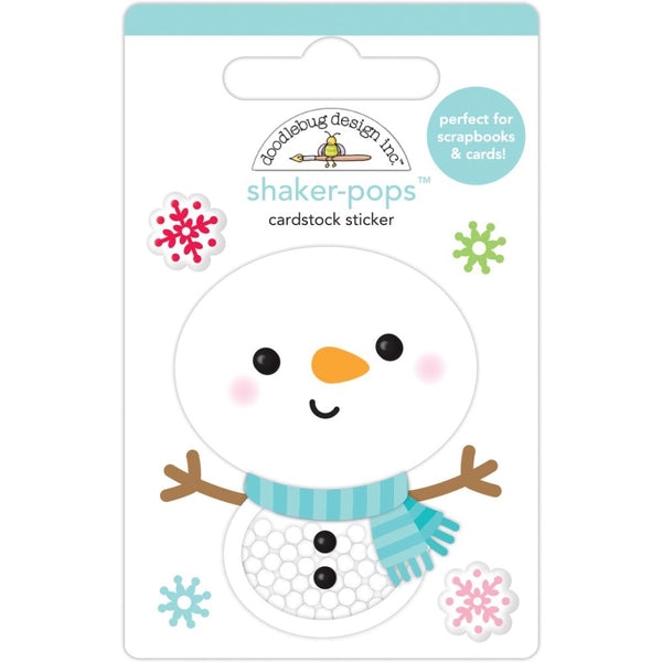 Doodlebug Design, Shaker-Pops 3D Stickers, Snow Cute