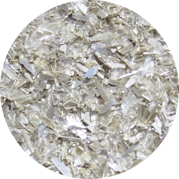 Art Glitter, Vintage Glass Glitter, 28 gr/Jar, Silvery Moon