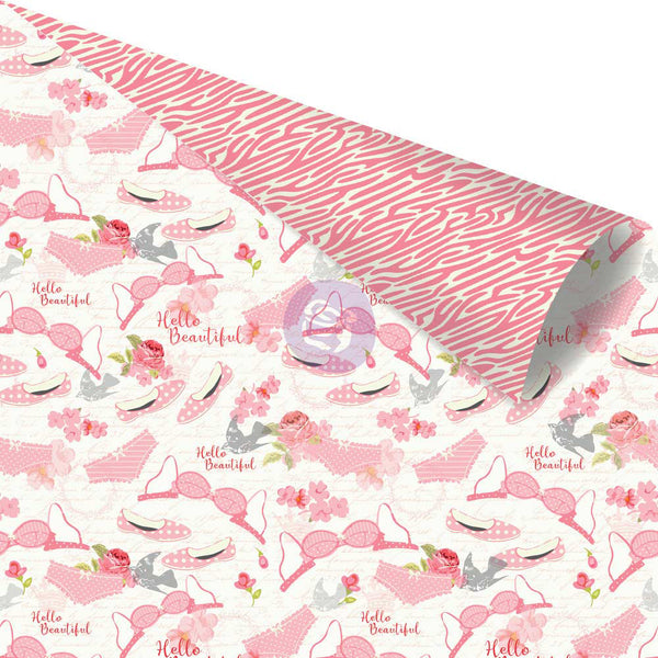 Prima Marketing Julie Nutting Double-Sided Cardstock 12"X12", Being Girly