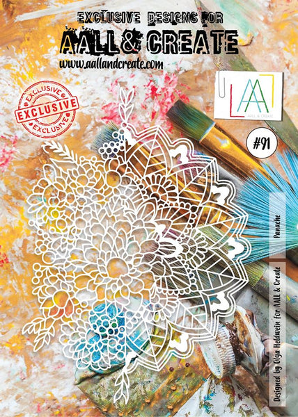 AALL & Create, Panache, A4 Stencil, #91