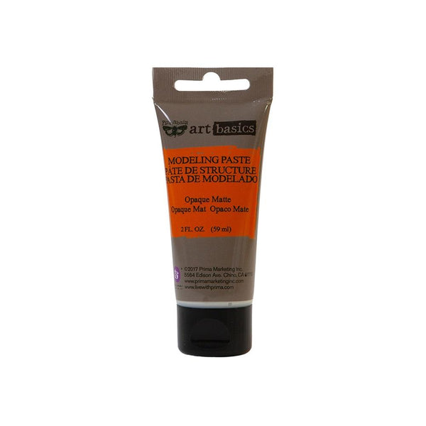 Prima, Finnabair Art Basics Modeling Paste 2oz, Opaque Matte