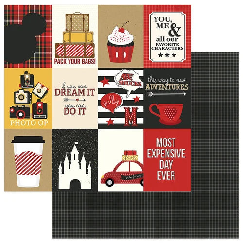 Photo Play, ColorPlay, A Day At The Park, Double-Sided Cardstock 12"x12", 3"x4" Cards