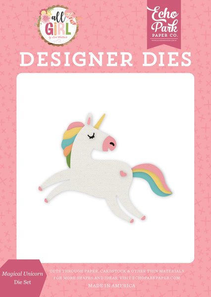 Echo Park Designer Dies, All Girl by Lori Whitlock, Magical Unicorn Die Set
