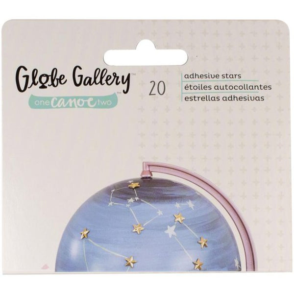 One Canoe Two, Globe Gallery, Adhesive Stars, 20/pk