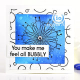 Impression Obsession,  Cover-a-Card Cling Stamps, Bubbles
