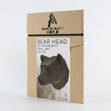 Papercraft World, 3D Papercraft Model DIY Kit, Wall Art - Bear Head