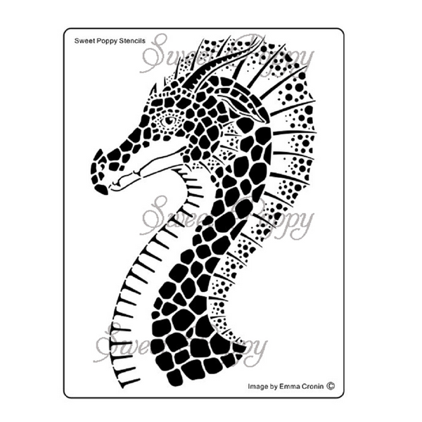 Sweet Poppy Stencil: Black Tip (Dragons Head)