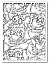 Frantic Stamper Precision Die - Blooming Roses Card Panel
