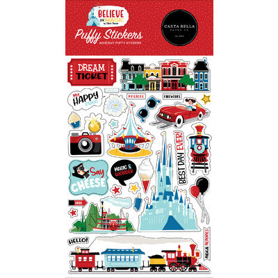 Carta Bella, Believe In Magic Puffy Stickers