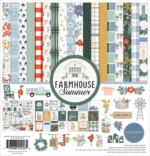 Carta Bella Collection Kit 12"X12", Farmhouse Summer