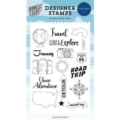 Carta Bella, Clear Stamps, Road Trip, Lost