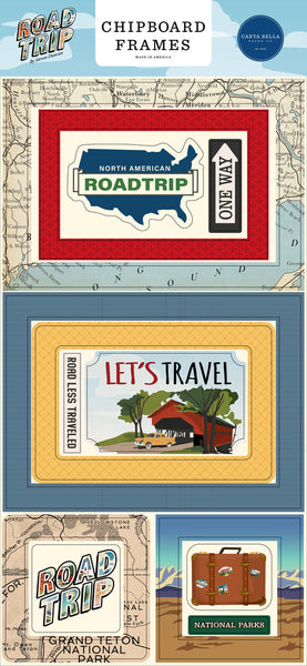 Carta Bella, Road Trip, Chipboard 6"X13", Frames