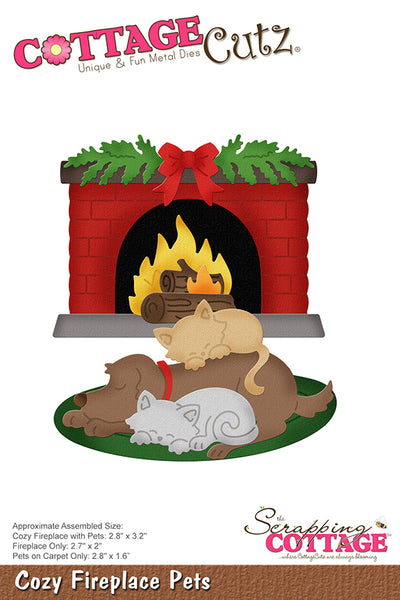 CottageCutz Dies, Fireplace Pets 1.6" To 2.8"