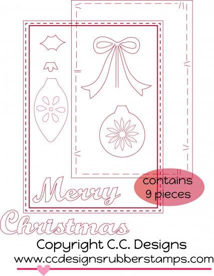 C.C. Designs Make A Card #10 Christmas Metal Die - Scrapbooking Fairies