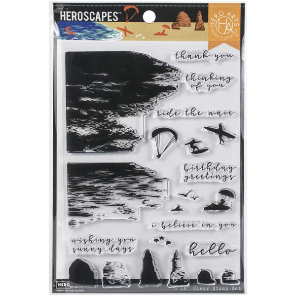 Hero Arts Clear Stamps 4"X6", Beach HeroScape