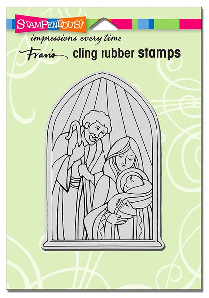 Stampendous, Cling Stamp, Holy Nativity