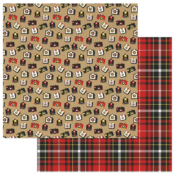 Photo Play, ColorPlay, A Day At The Park, Double-Sided Cardstock 12"x12", Cameras