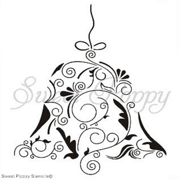 Sweet Poppy Stencil: Bell, Stainless Steel