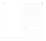 Echo Park, Coffee & Friends Travelers Notebook Insert- Daily Calendar