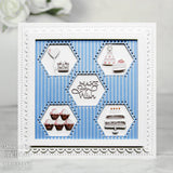 Creative Expressions, Sue Wilson Noble Collection, Scalloped Squares Craft Die