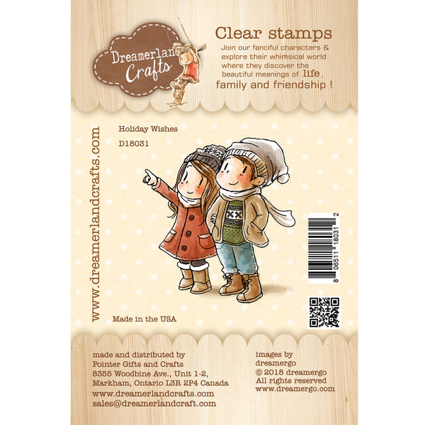 Dreamerland Crafts, Clear Stamps, Holiday Wishes