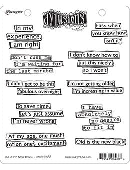 Dyan Reaveley's Dylusions Cling Stamp Collections 8.5"X7", Old Is The New Black