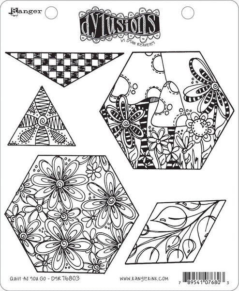 Dyan Reaveley's Dylusions Cling Stamp Collections 8.5"X7", Quilt As You Go