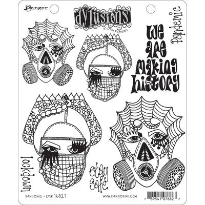 Dyan Reaveley's Dylusions Cling Stamp Collections 8.5"X7", Pandemic