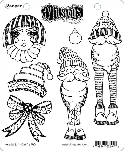 Dyan Reaveley's Dylusions Cling Stamp Collections 8.5"X7", Any Old Elf