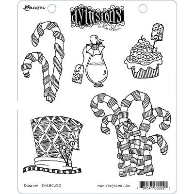 Dyan Reaveley's Dylusions Cling Stamp Collection, Drink Me