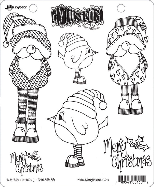 Dyan Reaveley's Dylusions Cling Stamp Collection, Just Robbin Along