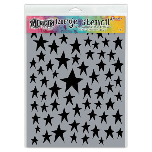 Dyan Reaveley's Dylusions Stencils 9"X12", Star Struck