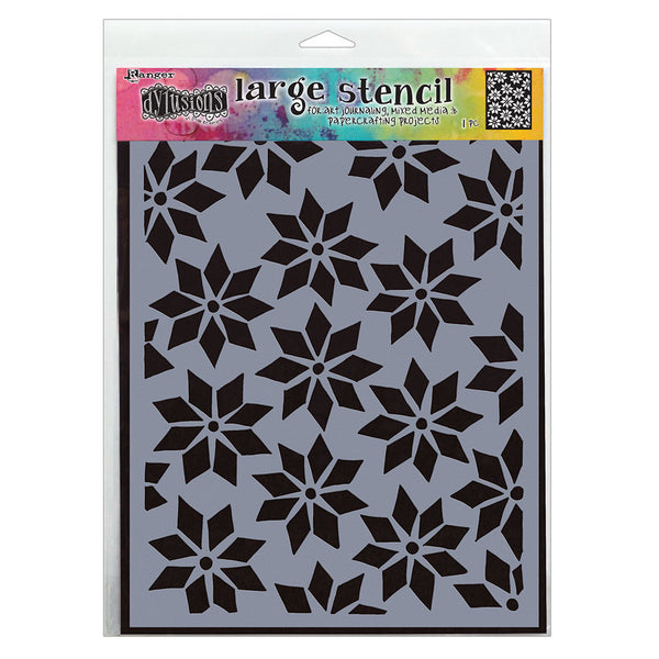 Dyan Reaveley's Dylusions Stencils 9"X12" (Large), Star Flurry