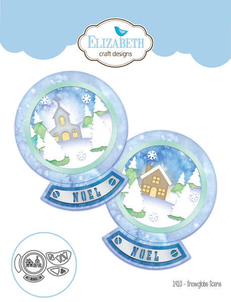 Elizabeth Craft Designs, Snowglobe Scene Thinlits Dies - Scrapbooking Fairies