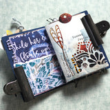 Elizabeth Craft Traveler's Notebook 4.88"X3.5", Passport Size, Jeans