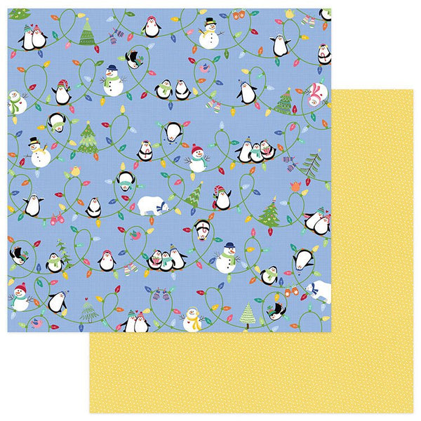 Frosty Friends, Double-Sided Cardstock 12"X12", Snow Day