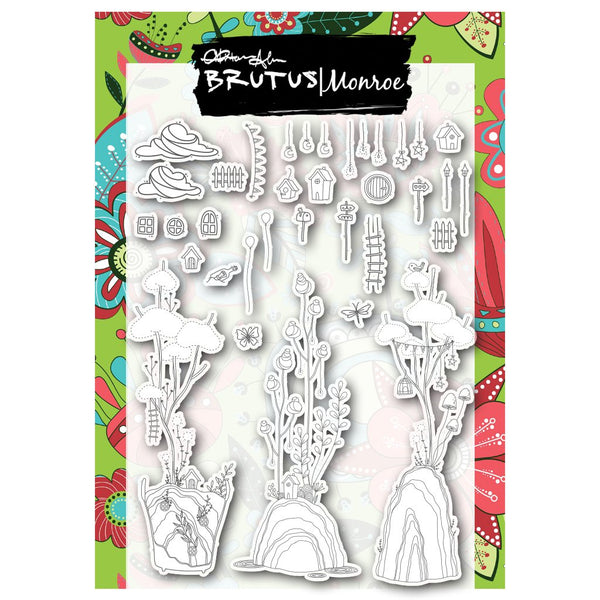 Brutus Monroe, Fairy Garden - 6x8 Clear Stamp Set