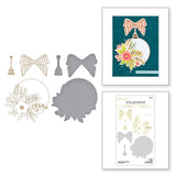 Spellbinders Glimmer Hot Foil Plate & Die from the Glimmer Greetings Collection, Blooming Ornament (GLP-349)
